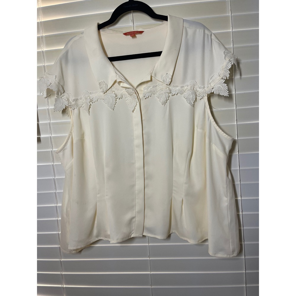 Modcloth blouse off white size 4X
